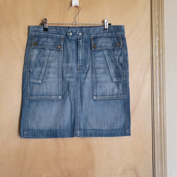 7 For all Mankind Jean Skirt Size 29 - Picture 5 of 6